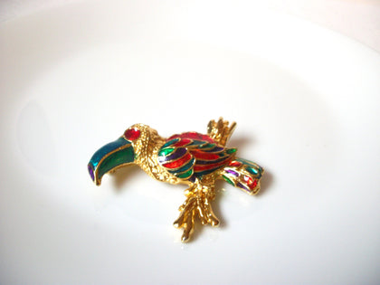 Retro Colorful Bird Brooch Pin 111320