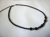 Retro Black Glass Necklace 43020