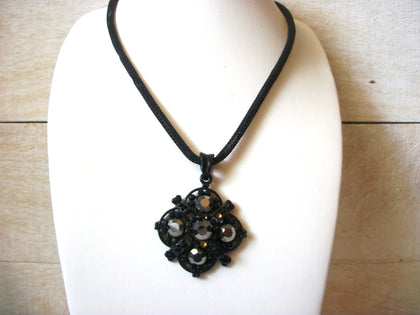 CYPRESS Black Rhinestones Necklace 43020