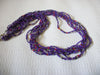 Retro Purple Red Clear Glass Necklace 43020