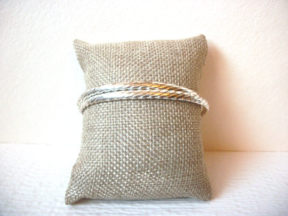 Retro Silver Toned Cuff Bangle 111320