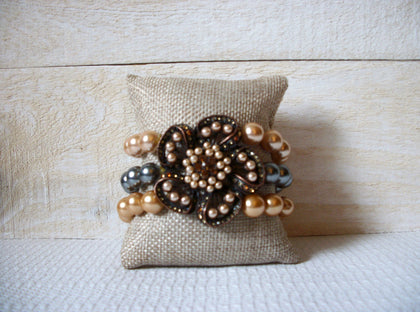 Vintage Floral Glass Beads Bracelet 50120