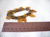 Retro Amber Silver Glass Bracelet 50120