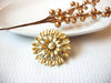 Vintage Floral Faux Pearl Brooch Pin 41517