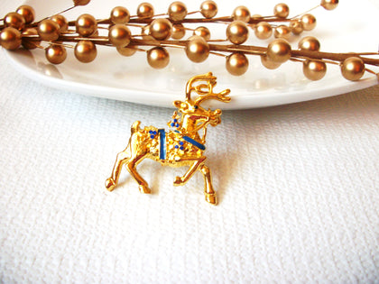 Vintage Reindeer Brooch Pin 41517