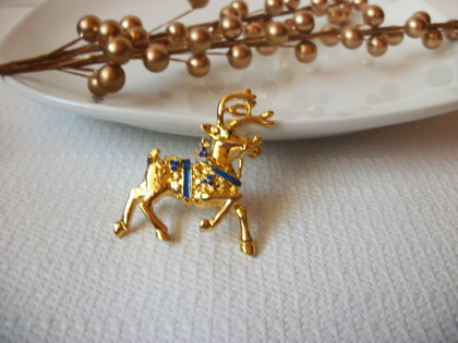 Vintage Reindeer Brooch Pin 41517