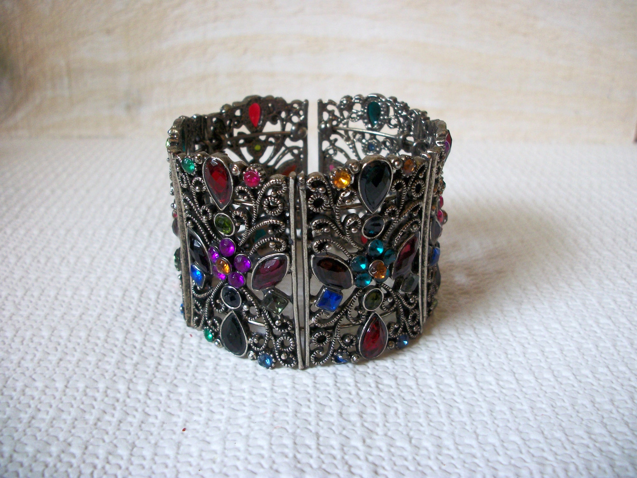 Vintage Rhinestones Cuff Bracelet 50120