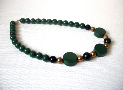 Retro Gold Green Necklace 111420