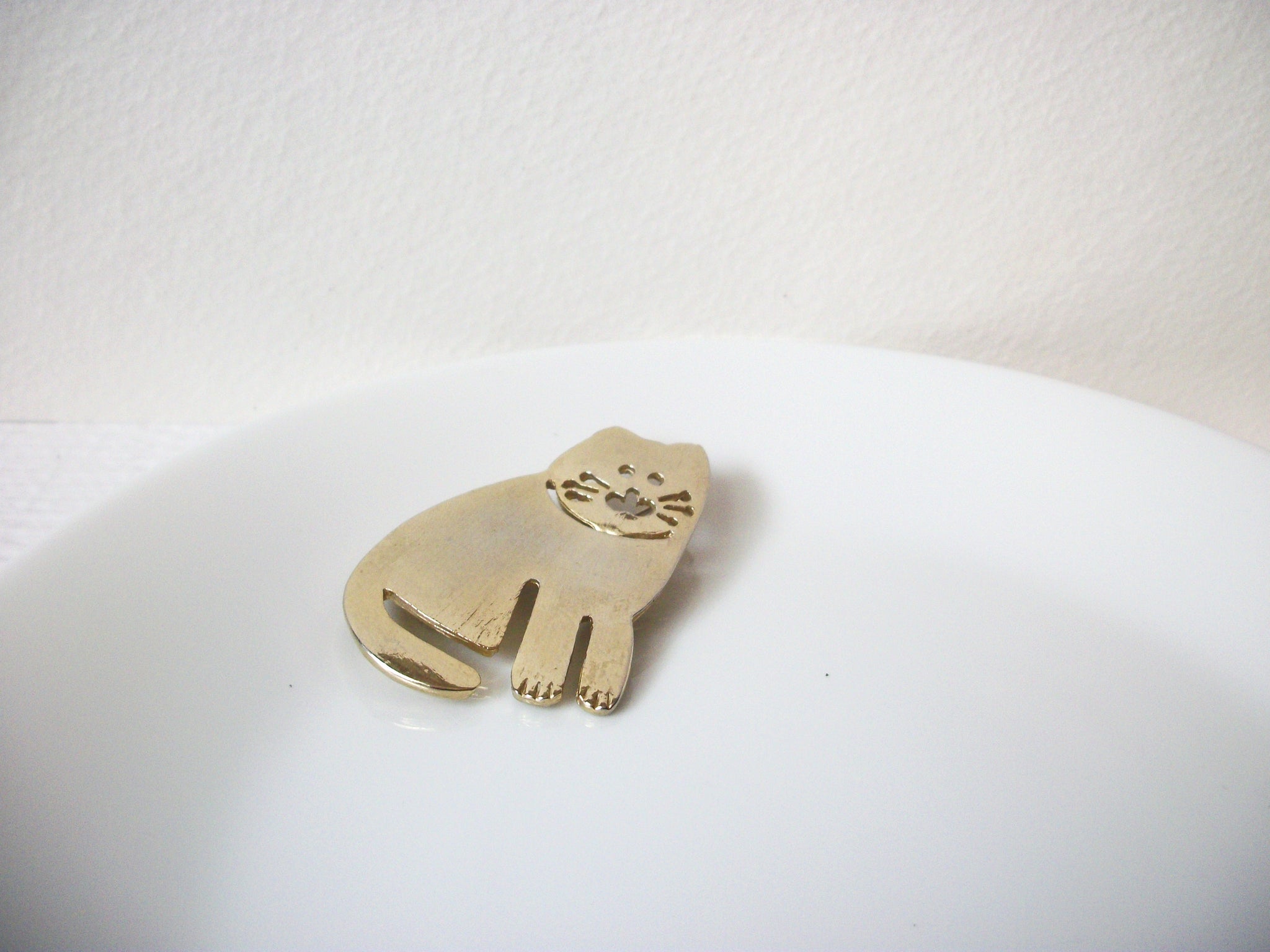 Vintage 1950s Cat Brooch Pin 111520