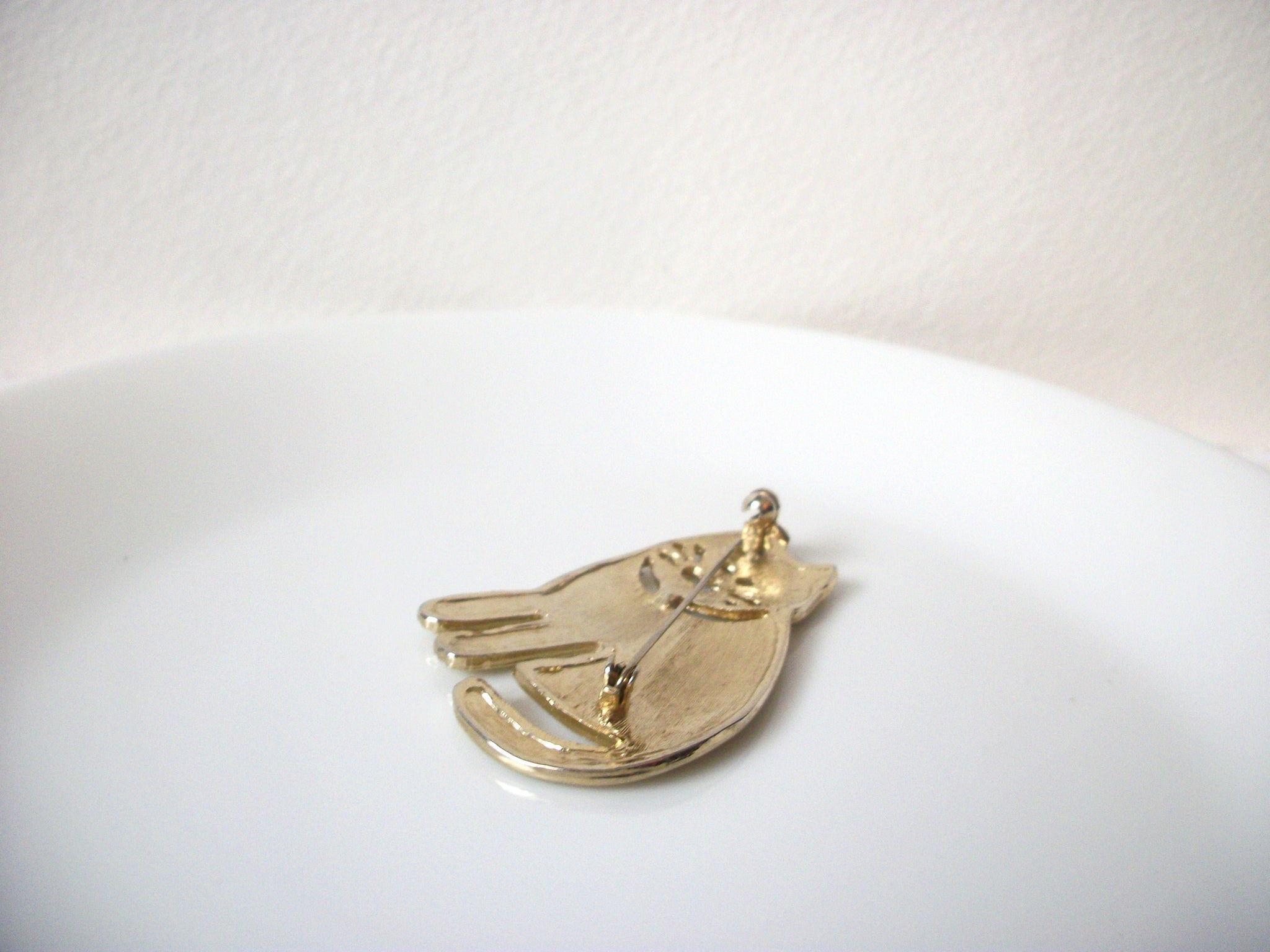Vintage 1950s Cat Brooch Pin 111520