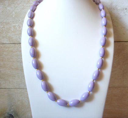 Retro Pale Lilac Necklace 50220