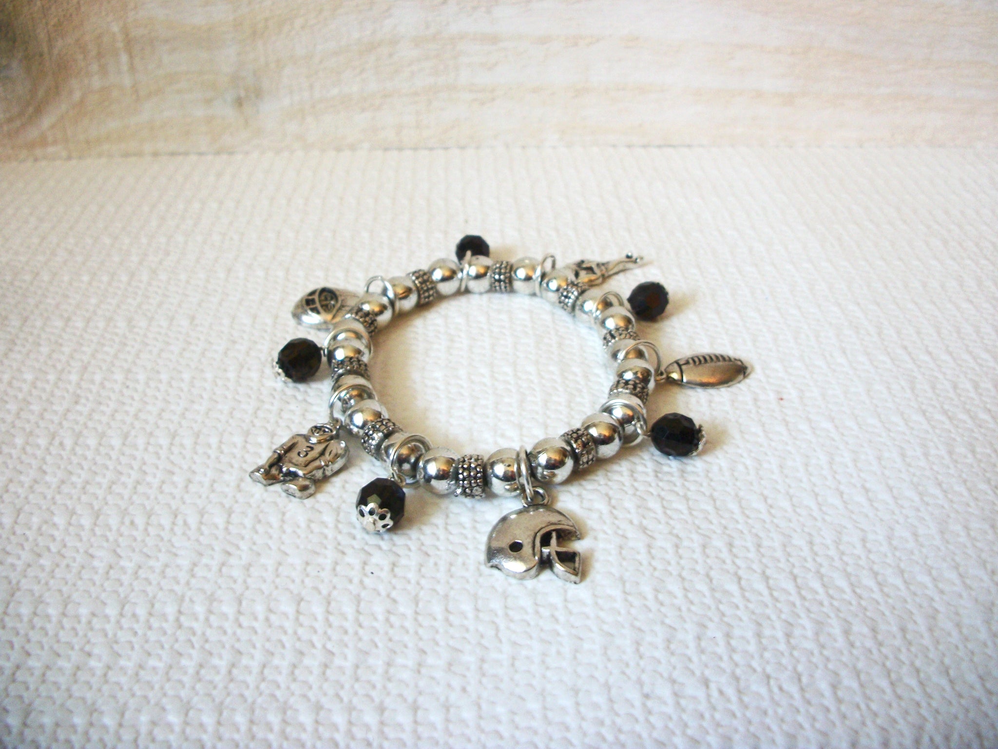 Silver Toned Charms Bracelet 50320