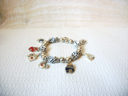 Silver Toned Charms Bracelet 50320