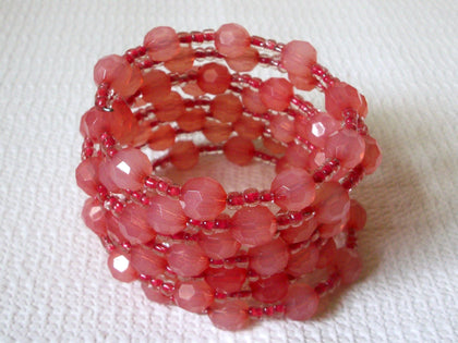 Retro Pink Coral Bracelet 50320