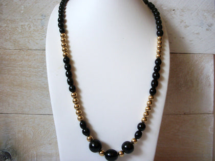 Retro Black Gold Necklace 50320
