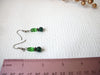 Hand Made Green Glass Earrings 71116