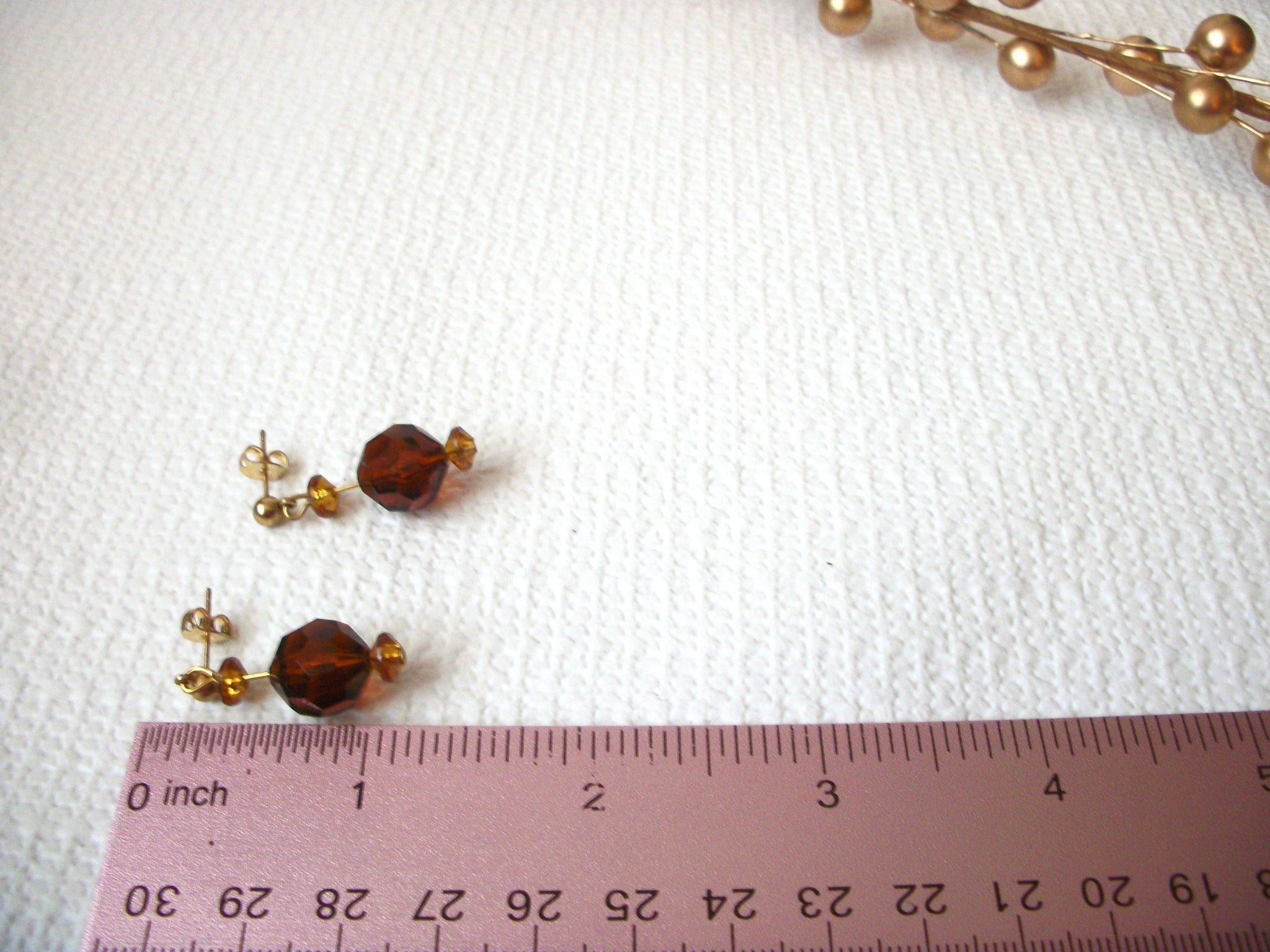 Retro Brown Dangle Earrings 71116