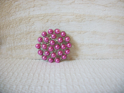 Retro Pink Bejeweled Brooch 50220