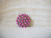 Retro Pink Bejeweled Brooch 50220