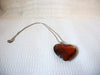 Retro Big Heart Glass Necklace 50520