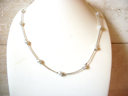 Dainty Glass Pearl Necklace 50520