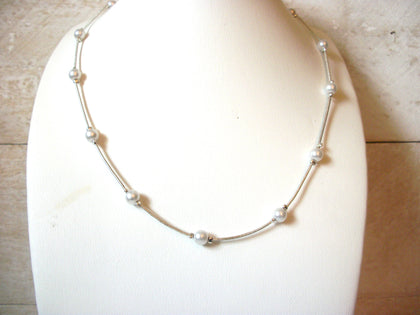 Dainty Glass Pearl Necklace 50520