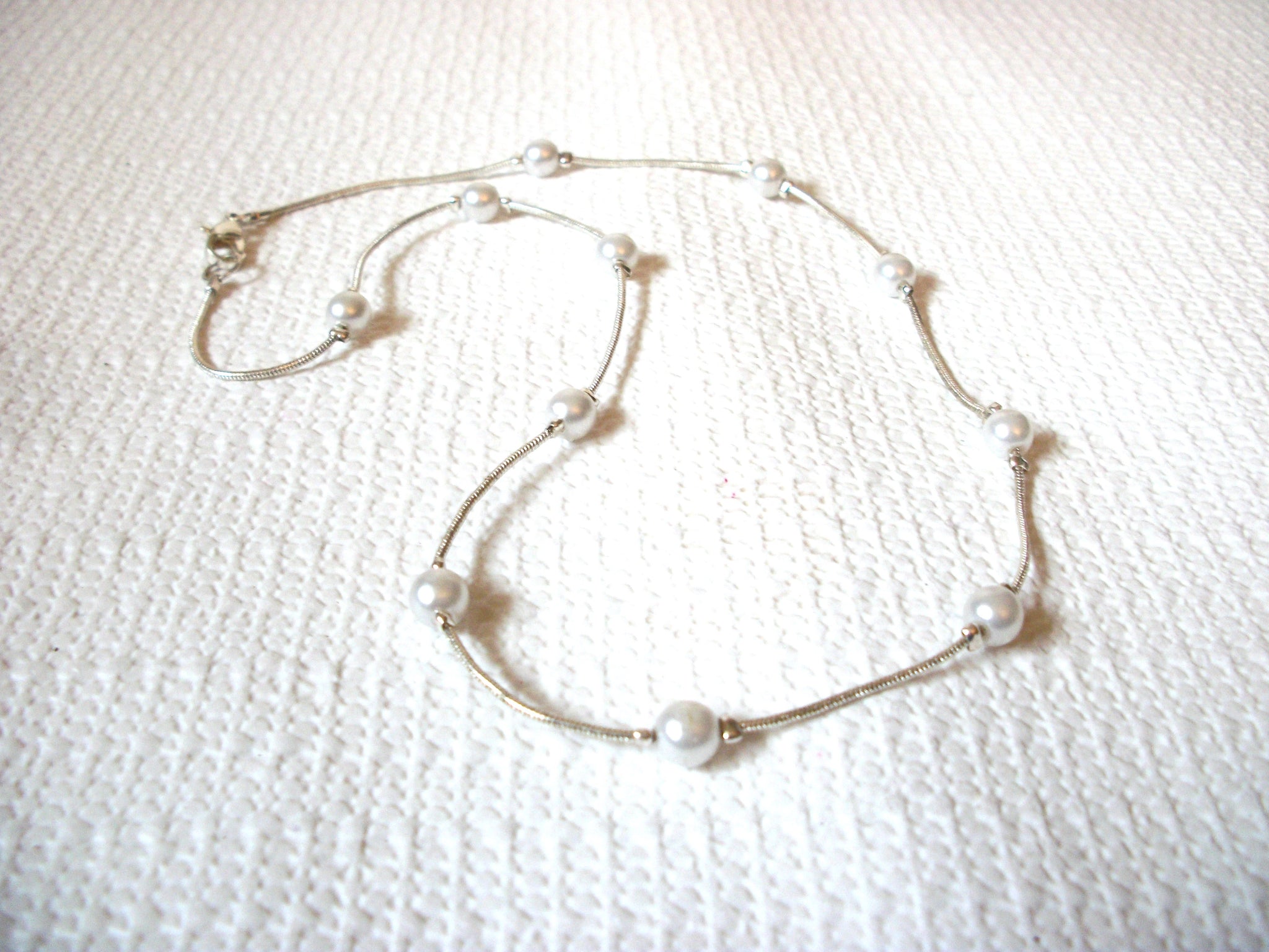 Dainty Glass Pearl Necklace 50520
