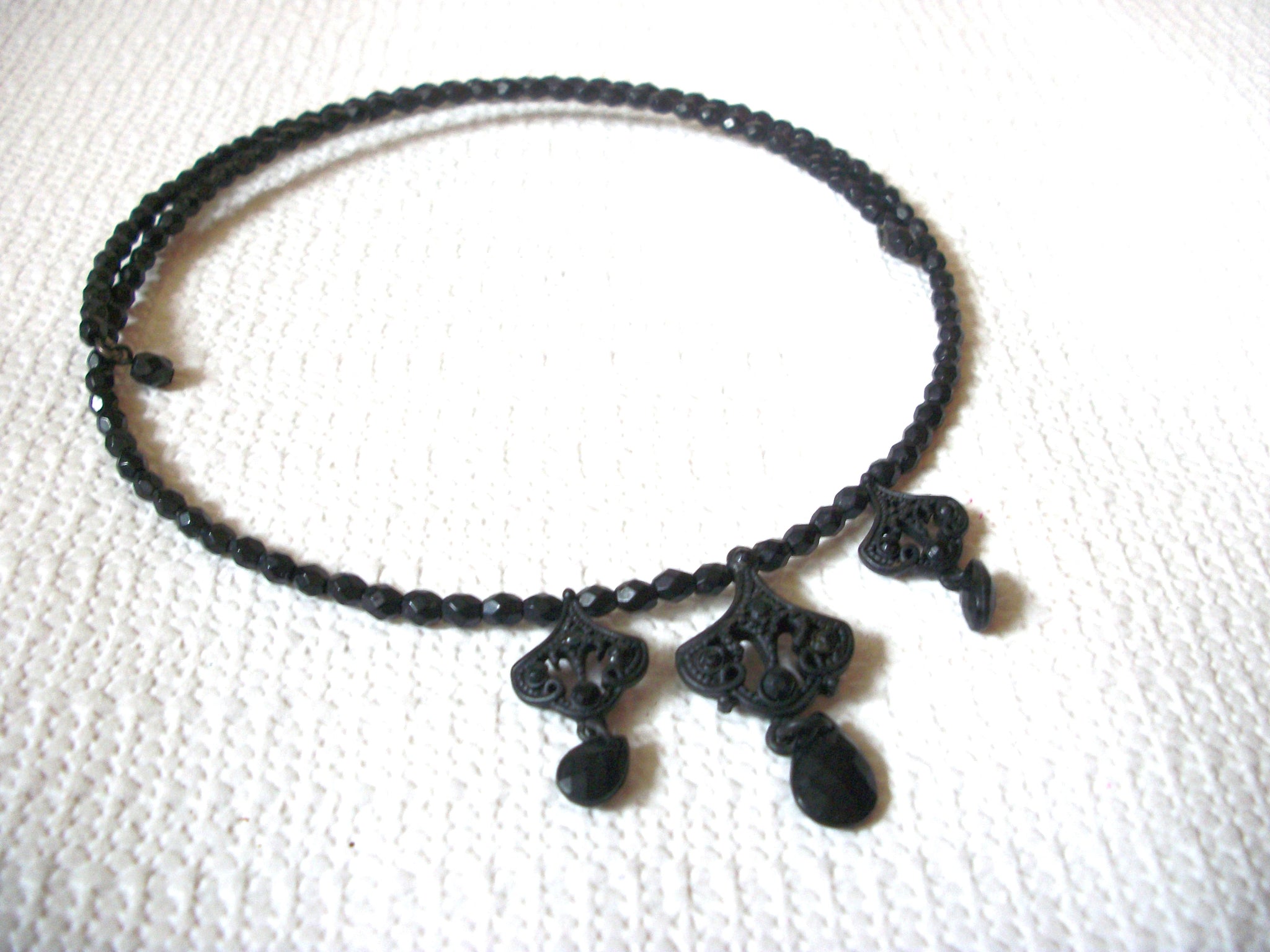 Retro Black Choker Necklace 50520