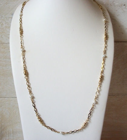 Retro Faux Pearl Necklace 50620