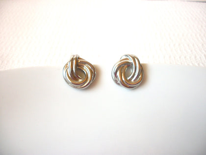Vintage Silver Toned 50s Earrings 41020