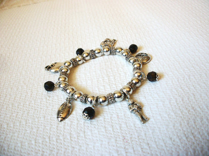 Chunky Retro Football Charms Bracelet 50620