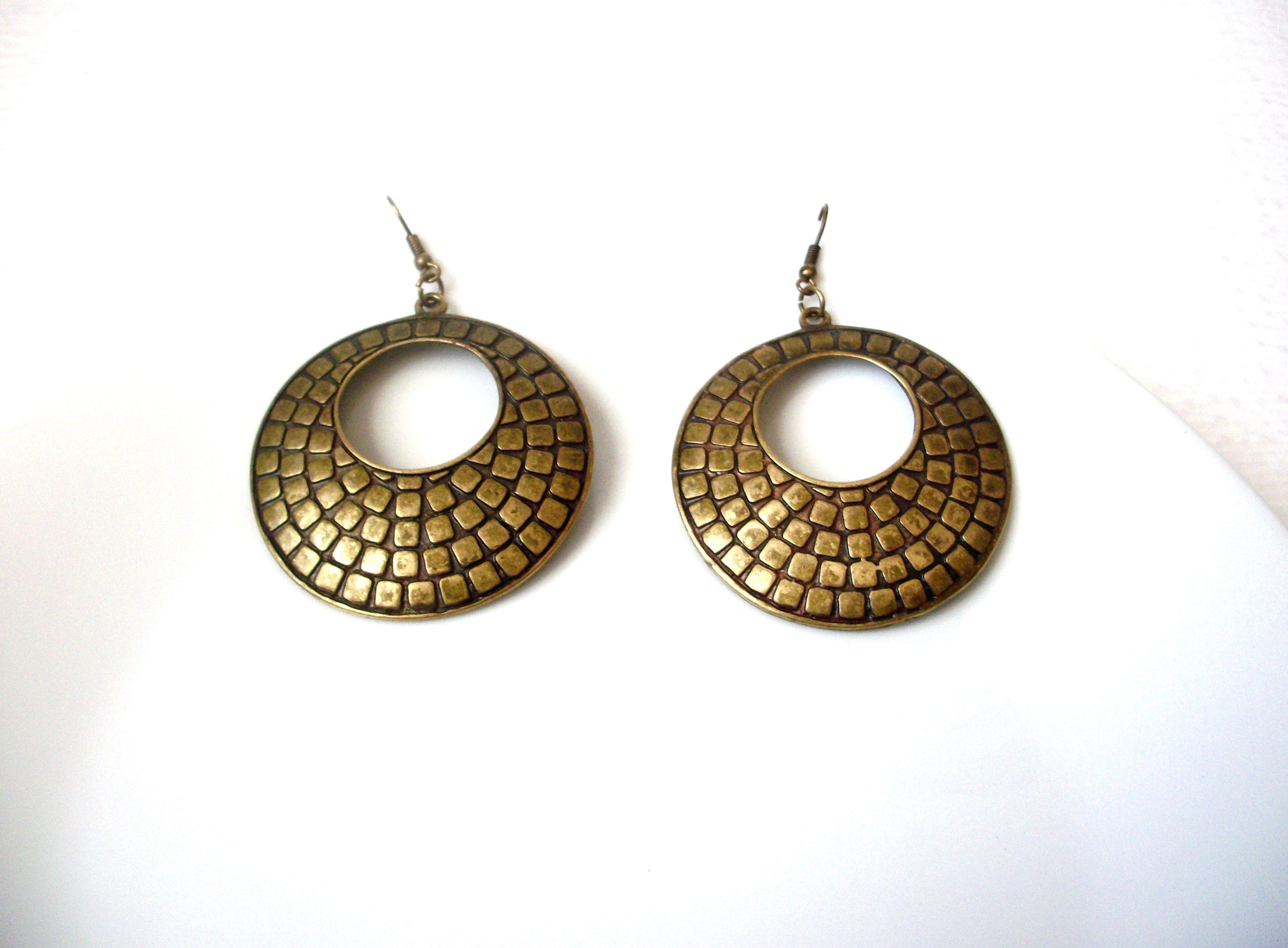 Vintage Brass Dangle Earrings 111520