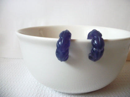Vintage Old Plastic Hoop Earrings 71416