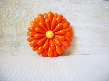Retro Orange Flower Daisy Brooch 50820