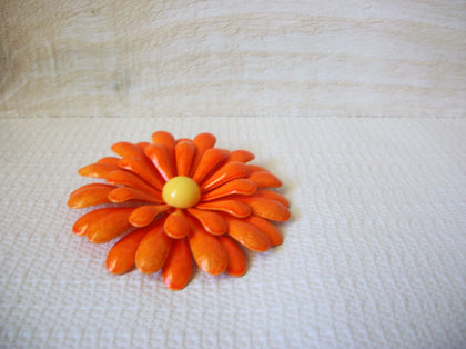 Retro Orange Flower Daisy Brooch 50820