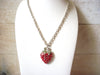 Retro Rhinestones Strawberry Necklace 50820