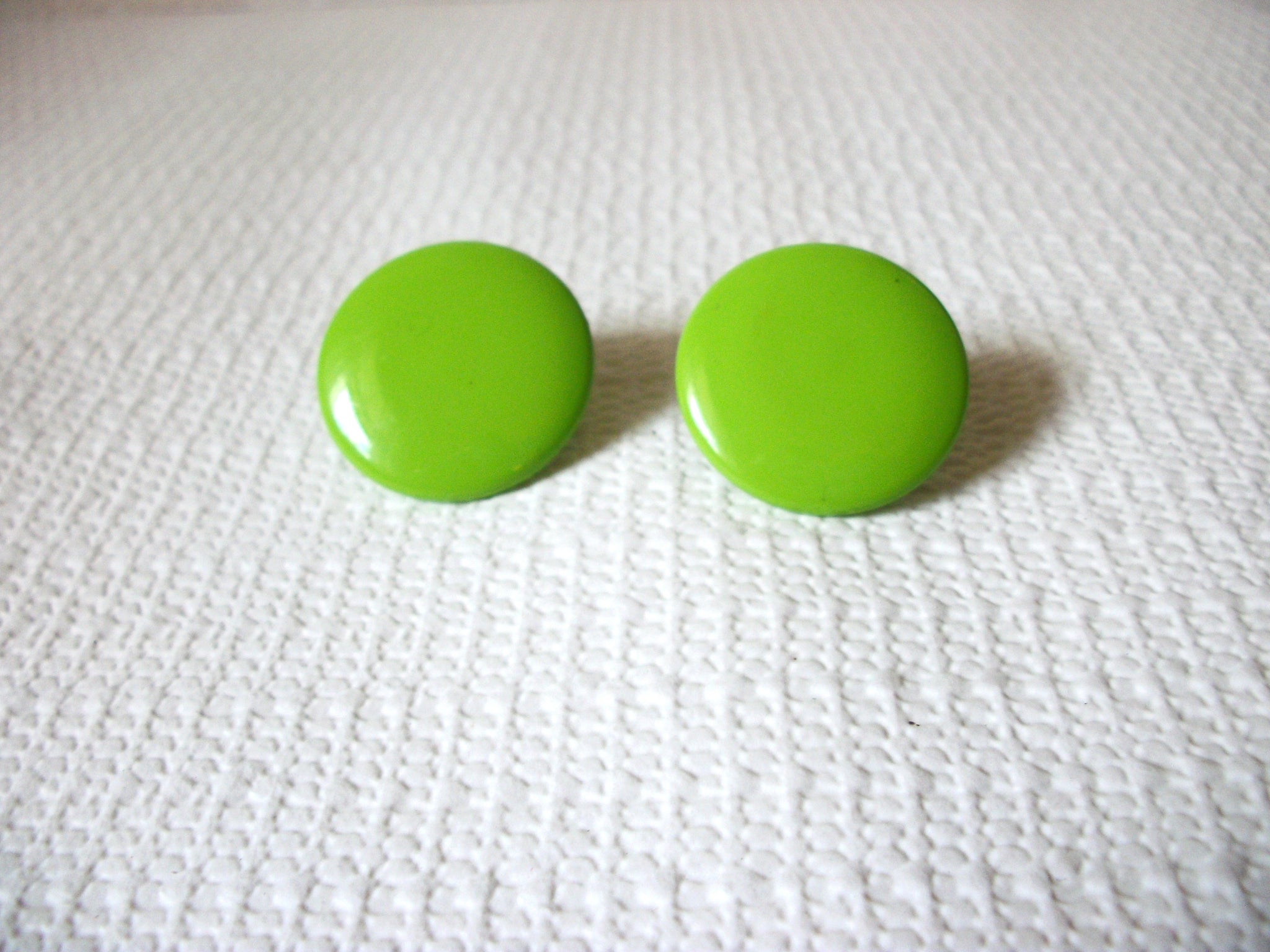 Retro Lime Green Earrings 50820