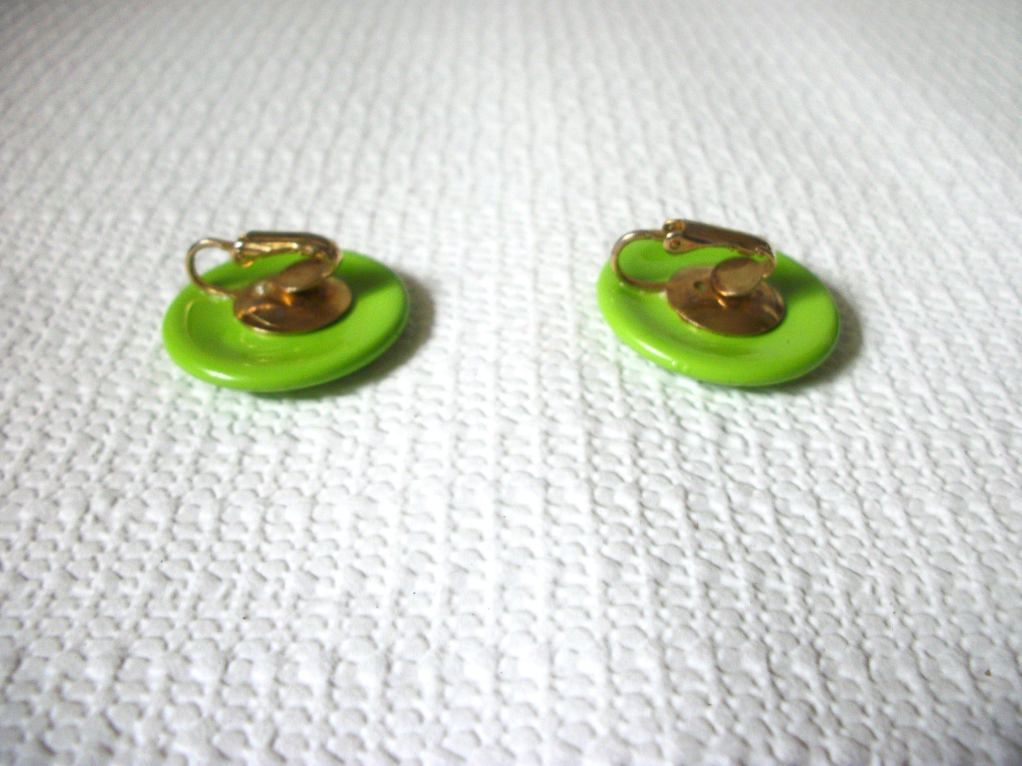 Retro Lime Green Earrings 50820
