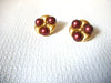 NAPIER Gold Rust Brown Earrings 50820