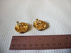 NAPIER Gold Rust Brown Earrings 50820