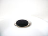 Vintage Larger NAPIER Silver Black Brooch Pin 111620