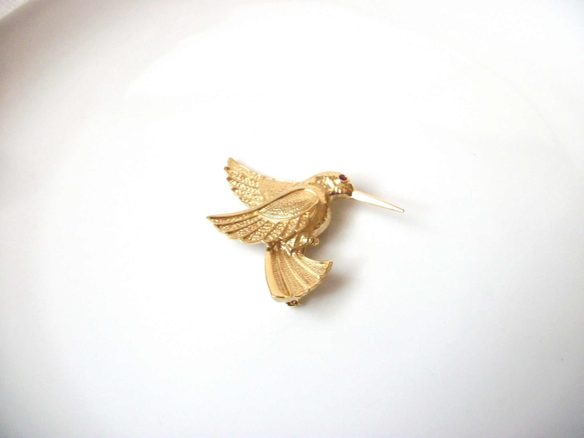 Vintage Rhinestone Hummingbird Pin Brooch 83116