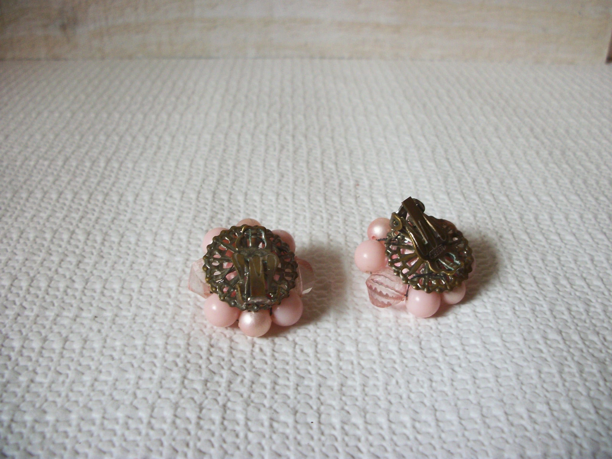 JAPAN Pink Cluster Earrings 50820