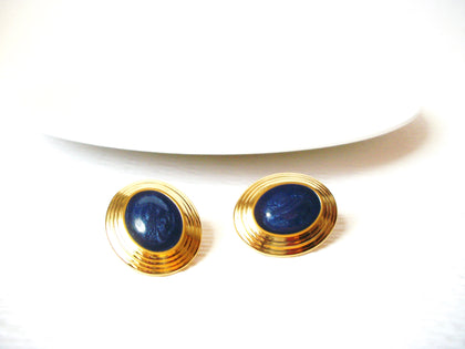 Retro Gold Blue Toned Earrings 111720
