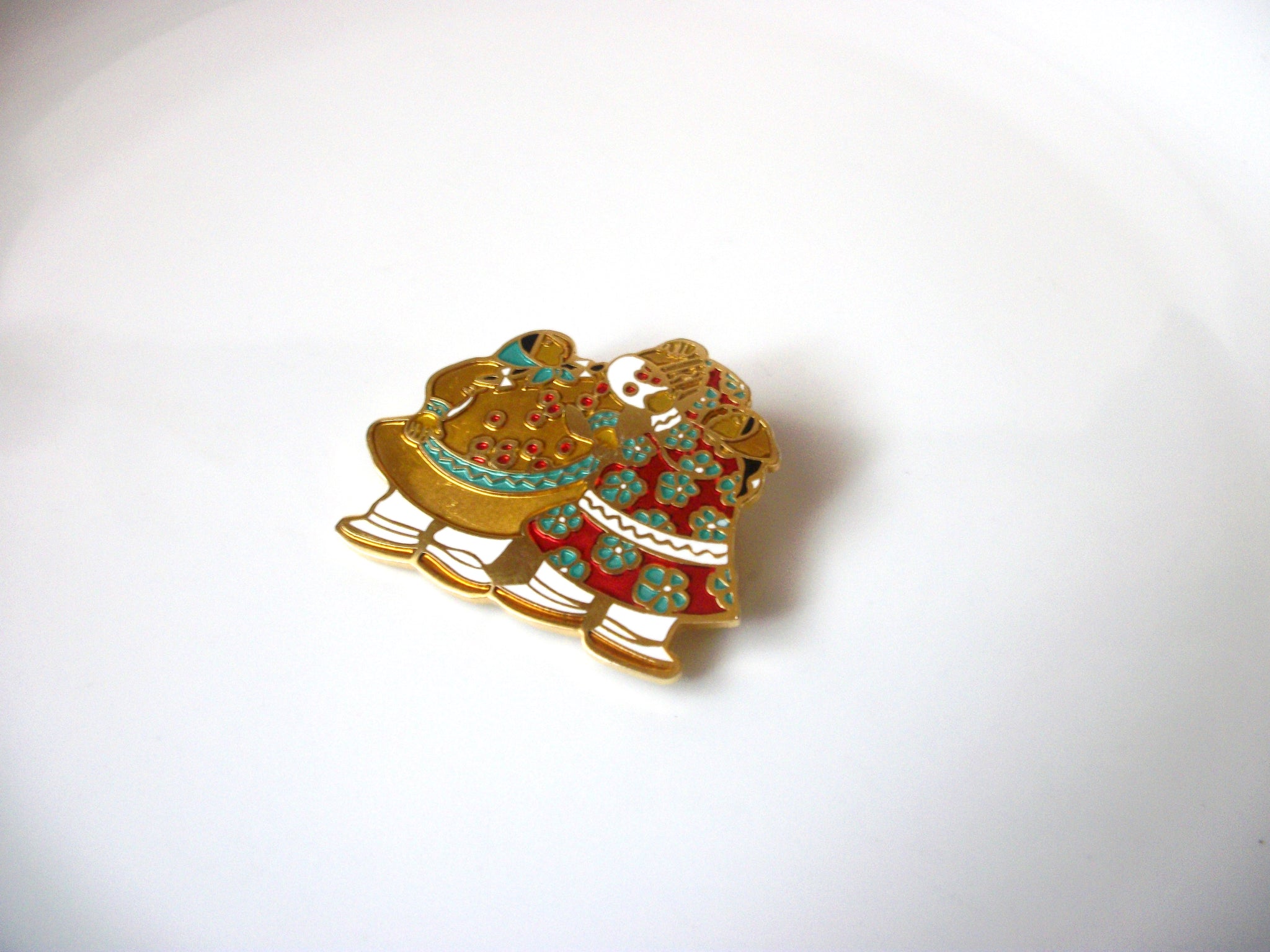 BARBARA Cloisonne Pin Brooch 83116 Stamped