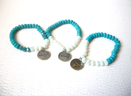 Retro Glass Stone Bracelets Set Of 3 111720