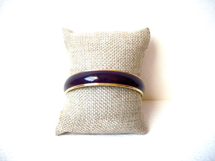 Retro 1980s Gold Purple Bangle Bracelet 111720