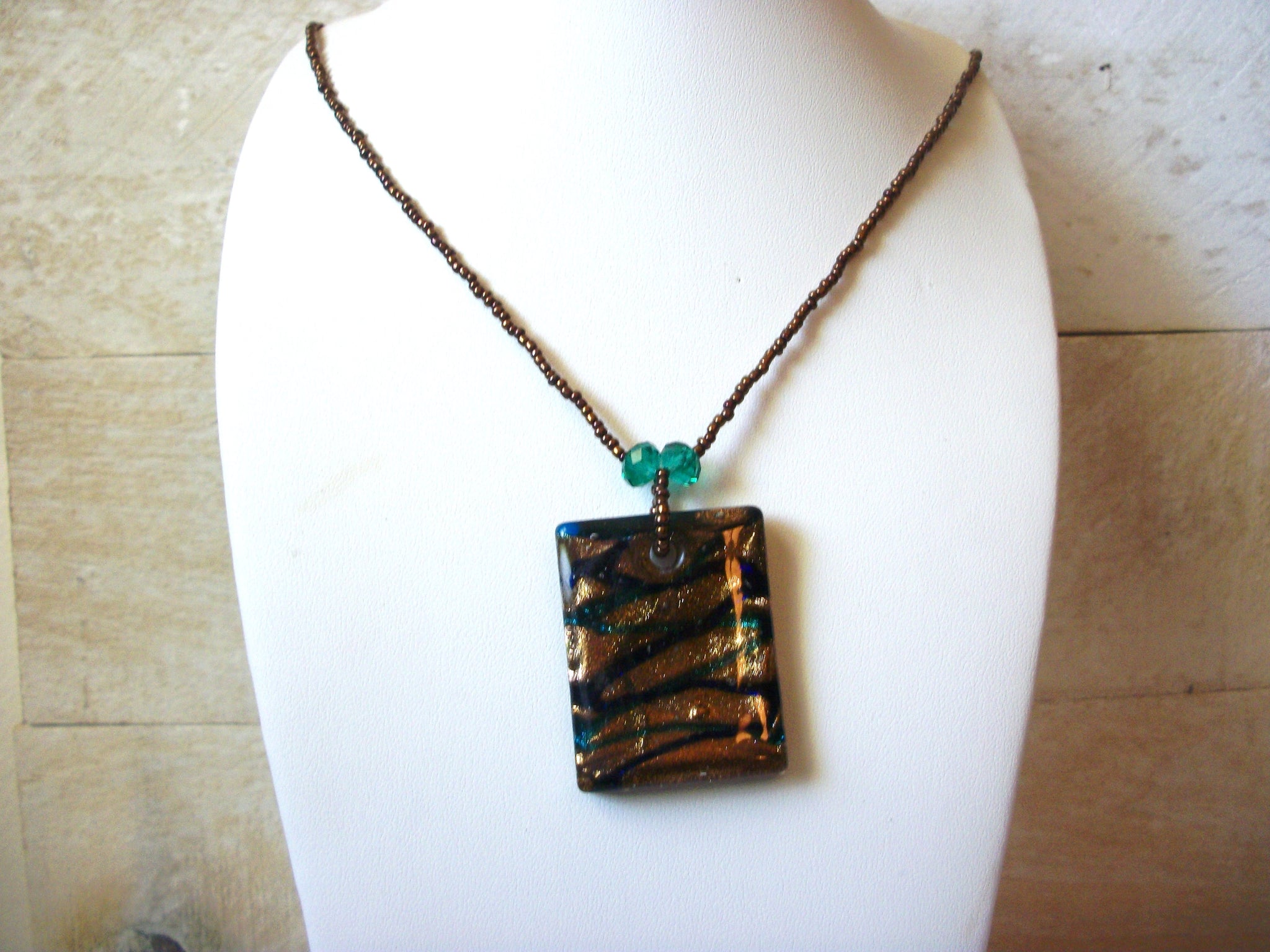 Dichroic Glass Necklace 51020