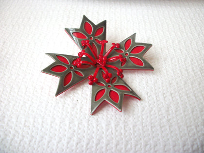 French Maltese Flower Cross Brooch Pin 41517