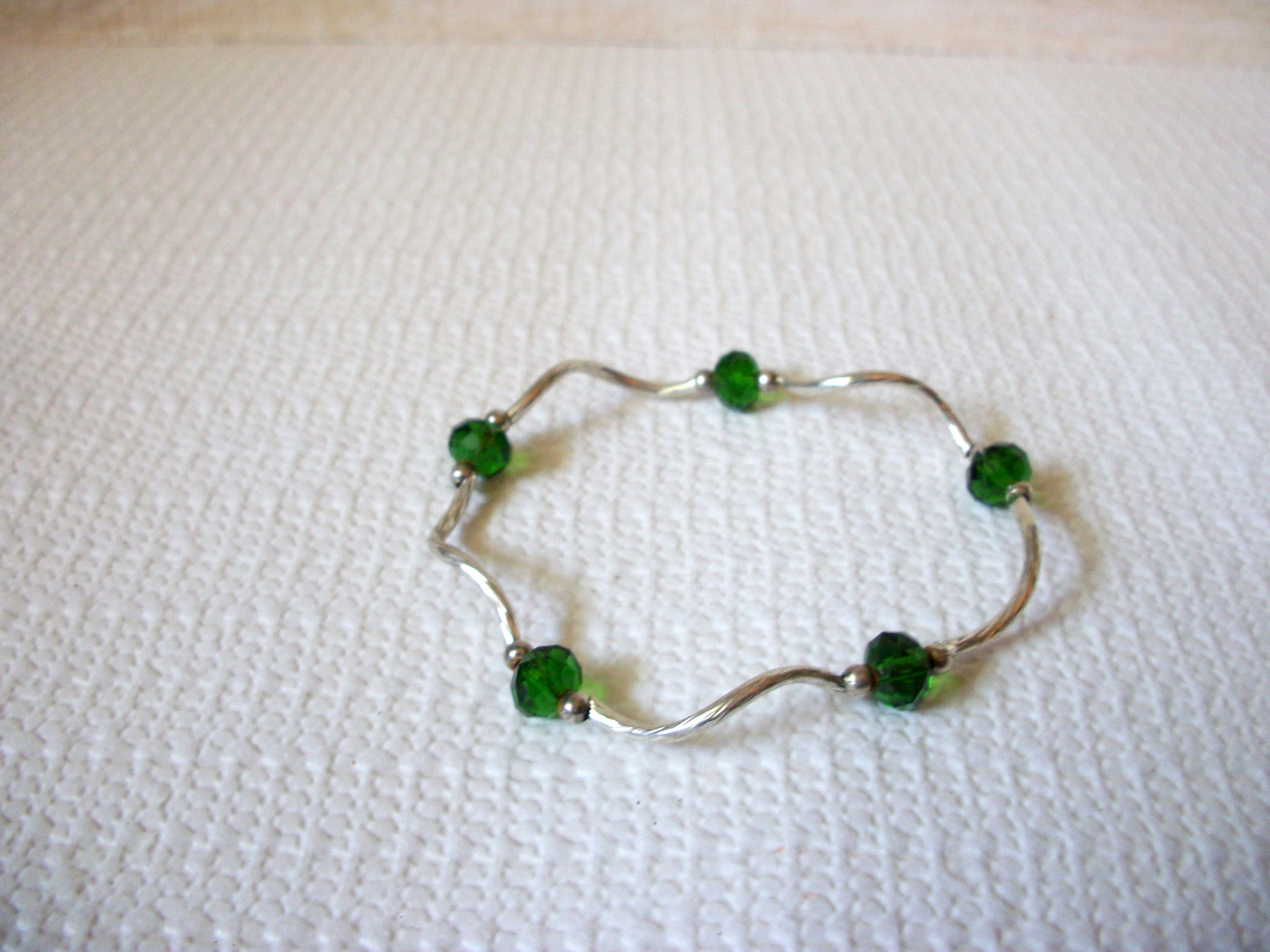 Retro Green Glass Bracelet 51020